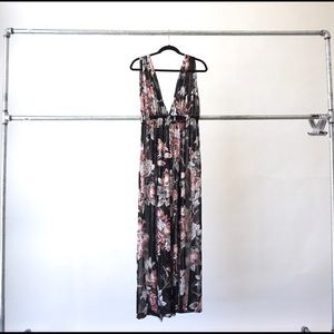 Sheer Floral Maxi Dress